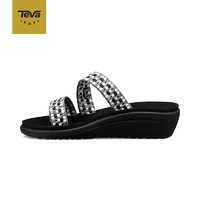 Teva 沃亚洛玛系列 女士潮流百搭舒适印花凉鞋拖鞋 1093550 黑白色 37