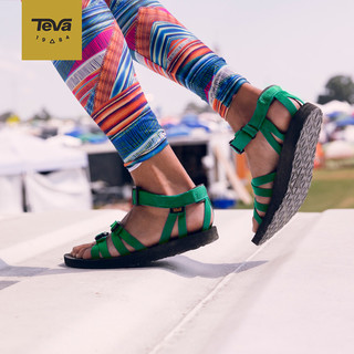 Teva 女士潮外穿百搭罗马鞋 1015848 绿色 36