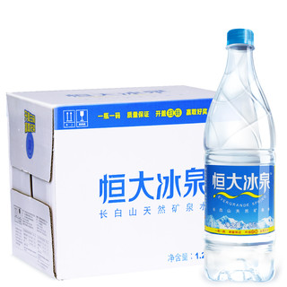 EVERGRANDE SPRING 恒大冰泉 长白山天然矿泉水 1.25L*12瓶*2箱