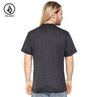 VOLCOM A5741709 男士纯色印花短袖T恤 灰黑色 S