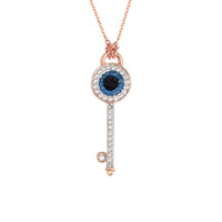 88VIP：SWAROVSKI 施华洛世奇 DUO EVIL EYE 5437517 恶魔之眼钥匙项链