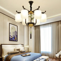 海德照明 HAIDE LIGHTING LED新中式吊灯 忆江南-6头 