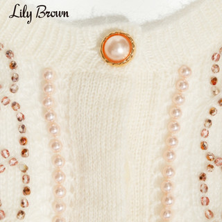 Lily Brown 莉莉 布朗 LWNT184814 花朵钉珠羊毛开衫
