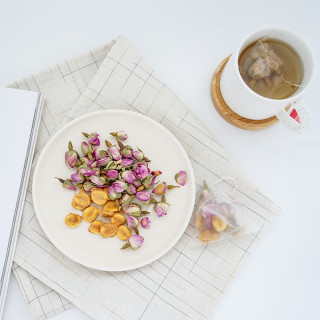 buydeem北鼎罗汉果玫瑰花茶三角茶包32g