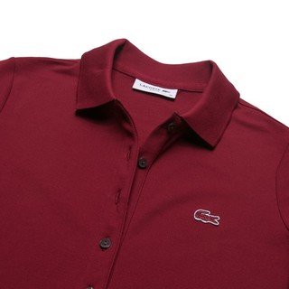 LACOSTE 拉科斯特 PF7845L1 女士纯色休闲短袖POLO衫