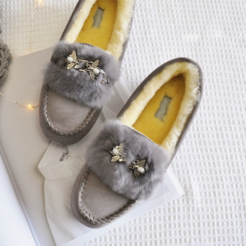 DK Sheepskin UGG DK215 女士豆豆鞋