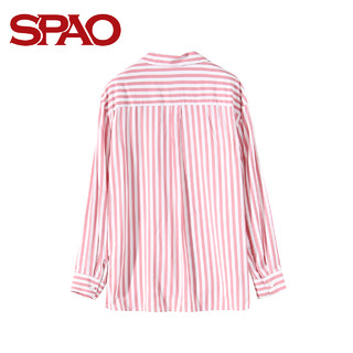 SPAO SPBB823G21 女士休闲条纹长袖衬衫