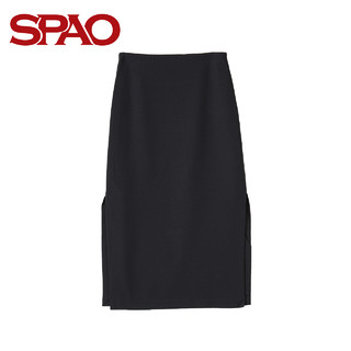 SPAO SPWH824G35 女士纯色半身中长裙 棕色 S