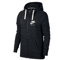 秋季焕新、限S码：NIKE 耐克 883730-010 女款连帽针织夹克 *2件