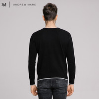 ANDREW MARC YSMM7GW081NY 男士短款纯羊绒衫 黑色 S