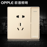 OPPLE 欧普照明 86型 一开单五孔金