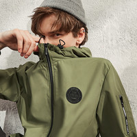 A21 4811114040 男士短款连帽风衣