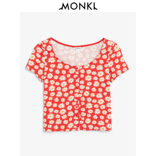MONKI 0581678 女士圆领修身短袖T恤