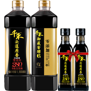 千禾 280天头道原香1L+3年御藏 (瓶装、2L)
