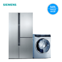 SIEMENS  西门子 KA96FA46TI+WD14U5680W  对开冰箱 569L+洗烘一体机 10kg 套装