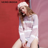 VERO MODA 维莎曼 318313510 女士落肩拼接针织衫