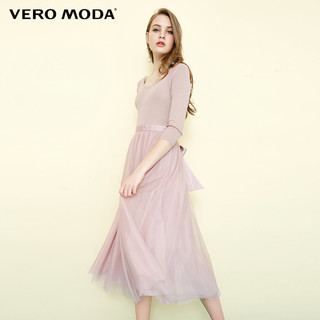 VERO MODA 维莎曼 31817C544 女士七分袖拼接连衣裙