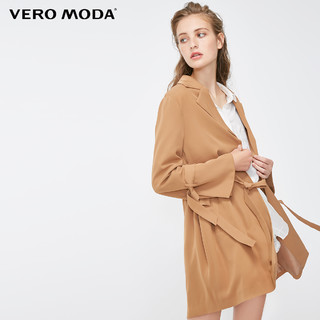 VERO MODA 维莎曼 318317507 女士中长款风衣外套 斑比粉色 XS