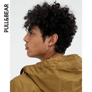 PULL&BEAR 05711535515-24 男士连帽轻薄风衣 卡其色 S