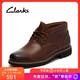 clarks 其乐18秋冬新款简约纯色工装踝靴Batcombe Lo休闲英伦皮靴 深棕褐色261274737 40(uk6.5)