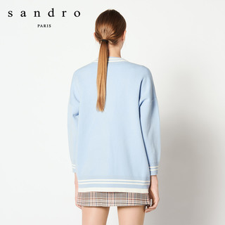sandro G2994H 女士LOVE标语棒球针织衫