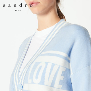sandro G2994H 女士LOVE标语棒球针织衫