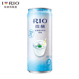 RIO 锐澳 鸡尾酒套装 微醺乳酸菌+白桃口味 (箱装、330ml*24)