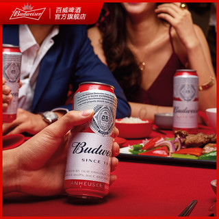 Budweiser 百威 电音定制罐啤酒 (箱装、500ml*18)