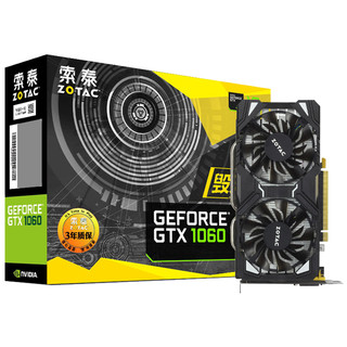 ZOTAC 索泰 GTX1060-6GD5 毁灭者显卡