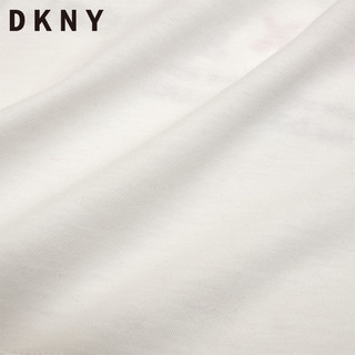 DKNY P8PHT02 女士Logo字母印花T恤 白色 155/80A