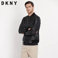 DKNY G833100A 男士绵羊皮修身皮衣