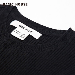 BASIC HOUSE 百家好 HQKT721B 女款水袖羊毛针织毛衣