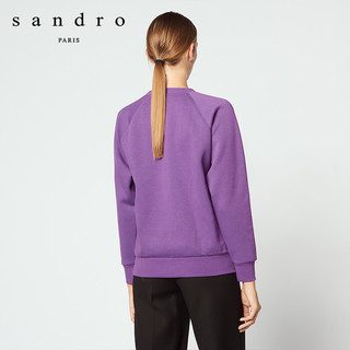 sandro T11497H 女士贴布圆领针织上衣