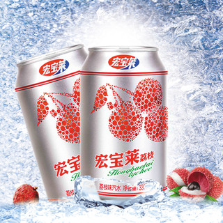  宏宝莱 荔枝味碳酸饮料 330ml*12罐