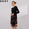 DKNY P7JB7816 女士圆领中长款修身连衣裙