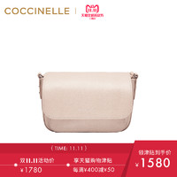 COCCINELLE 可奇奈尔 ORGANISEE十字纹牛皮斜跨包 (粉色)