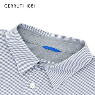 CERRUTI 1881 J34651R071 男士纯棉格纹长袖衬衫