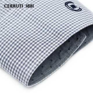 CERRUTI 1881 J34651R071 男士纯棉格纹长袖衬衫