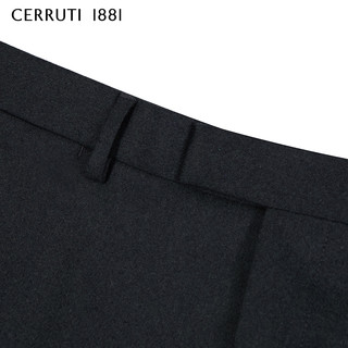 CERRUTI 1881 C3635EI031 男士纯羊毛直筒西裤 墨绿 48