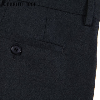 CERRUTI 1881 C3635EI031 男士纯羊毛直筒西裤 墨绿 48