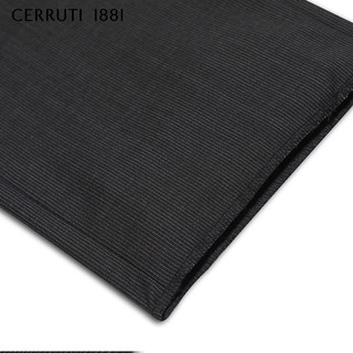 CERRUTI 1881 C3635EM091 男士纯羊毛直筒条纹西裤 中咖 48