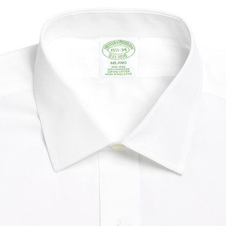 Brooks Brothers 布克兄弟 1000006768 纯棉商务衬衫 白色 165/92B