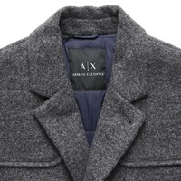 Armani Exchange 阿玛尼 6ZZL05-ZNK5Z 男士中长款大衣