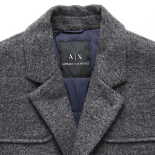 exchange 阿玛尼 6zzl05-znk5z 男士中长款大衣 灰色 xs【报价 价格