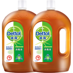 Dettol 滴露 消毒液 1.8L*2瓶 送洗手液 *3件