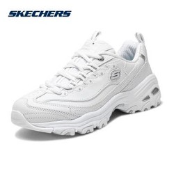 斯凯奇（Skechers）休闲鞋 D'LITES系列时尚绑带厚底增高11931-WSL 白色/银色 37 +凑单品