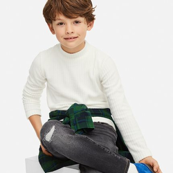 UNIQLO 优衣库 400111 男女童 HEATTECH U领T恤