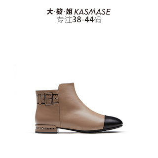 KASMASE 大筱姐 女士平跟韩版百搭马丁靴