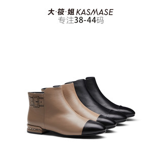 KASMASE 大筱姐 女士平跟韩版百搭马丁靴