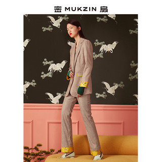 MUKZIN 密扇 MUKZIN女侠系列 J7358119 女士复古格纹西装